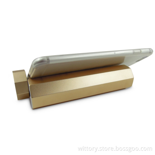Mobile phone stand with speaker